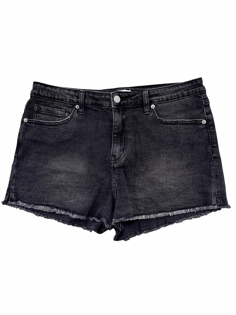 Nordstrom bp Black Frayed Hem Denim Shorts size 32